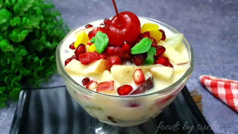 ফ্রুট কাস্টার্ড তৈরির পারফেক্ট রেসিপি(ডিম ছাড়া)| Fruit Custard Bangla | How To Make Fruit Custard