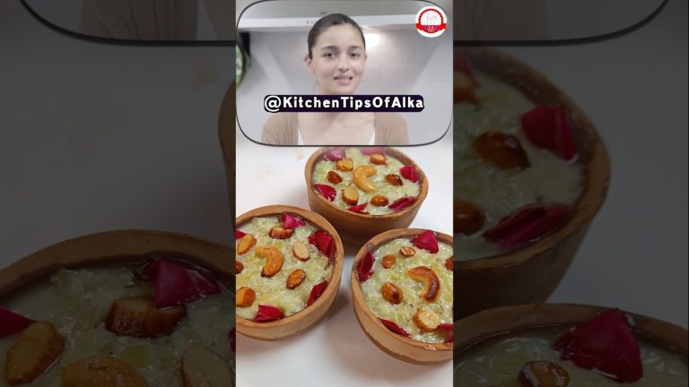 Alia Bhatt's Favourite Dessert Recipe | Lauki Ki Kheer| Alia Bahtt's kheer Recipe #shorts #aliabhatt