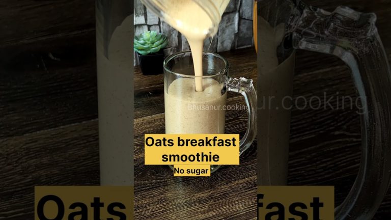 HIGH PROTEIN OATS BREAKFAST SMOOTHIE RECIPE #shorts #oats #breakfast
