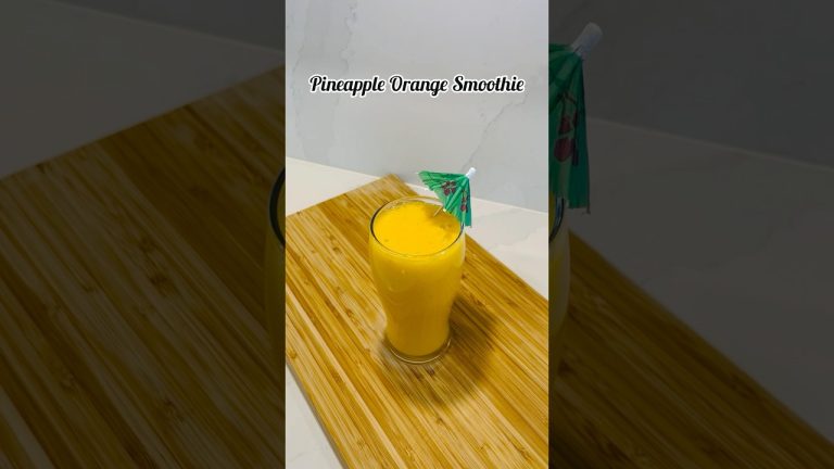 Pineapple Orange Smoothie | Healthy Smoothie Recipe | Mixed Fruit Smoothie #shorts #smoothie