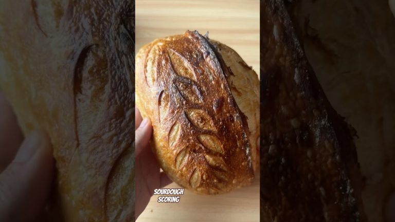 Sourdough bread scoring #shorts