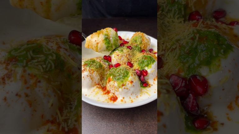 Dahi Bhalla Vada ASMR #dahivada #dahibade #shorts #indianfood #indianrecipe #food #dahibhalla