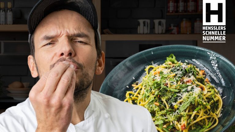 Schnelles Pasta mit Rucolapesto Rezept von Steffen Henssler
