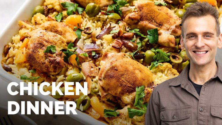 Chicken Rice Pilaf | A one-pan chicken dinner recipe!