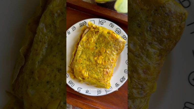 🙈😂Lazy Somberi dinner series 🔥Sweet corn Bread omelett😍Egg roll🔥#dinnerrecipe #lunchbox