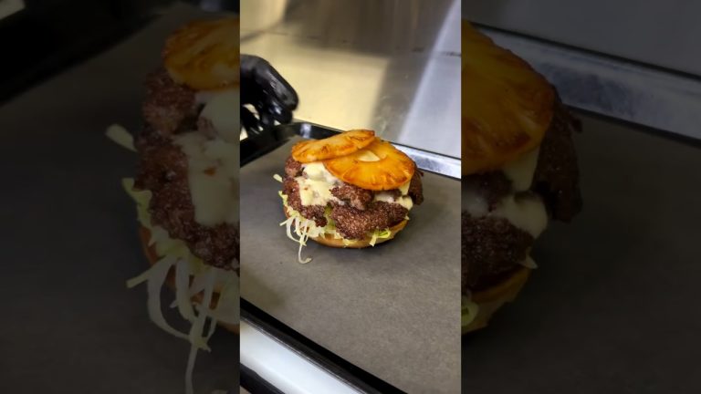 Pineapple Beef Smash Burger #shorts