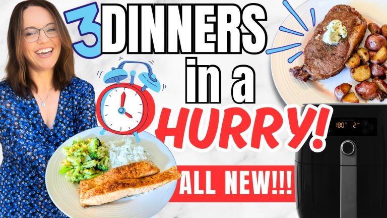 ⏱️No Time to Cook? 3 Air Fryer Meals Ready in Minutes!