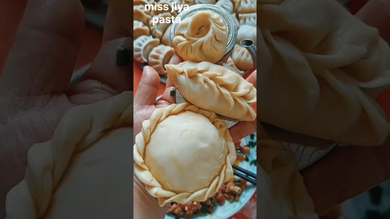 some pasta momos design in handmade#shorts #food #pastry #cooking #nokshipitha #momoedit #momolove