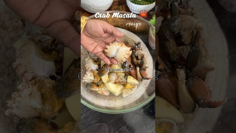 🦀Crab Masala✨ #ytshorts #foodie #food #lunch #crab #crabmasala #seafood #easyrecipe #cooking