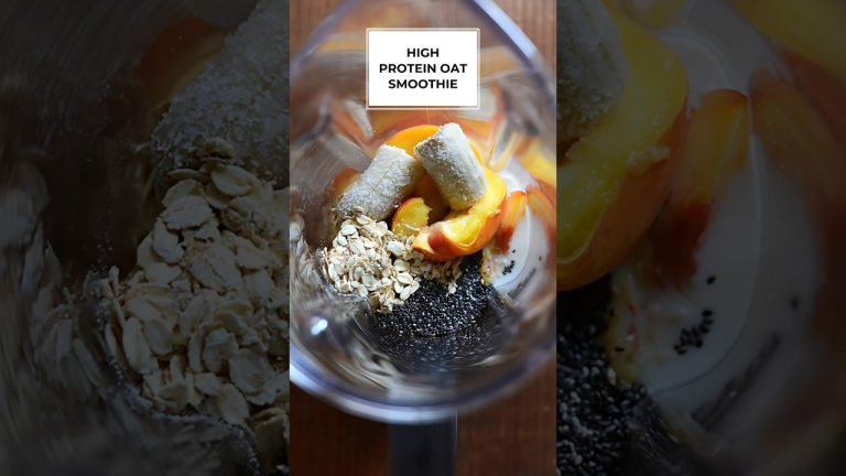 High Protein Breakfast Smoothie! Struggle to eat in the morning? #smoothie#fitness#fatloss  #recipe