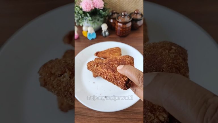 Bread cone samosa recipe – Bread snacks recipes Malayalam / Bread samosa recipe – Iftar snack recipe