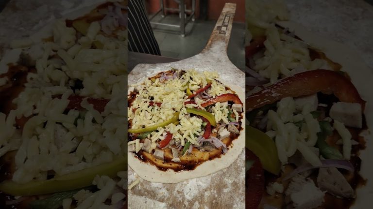 Chicken BBQ meking | how to make chicken BBQ pizza #trending #bbqsandwich #grilledbbqchicken #bbq