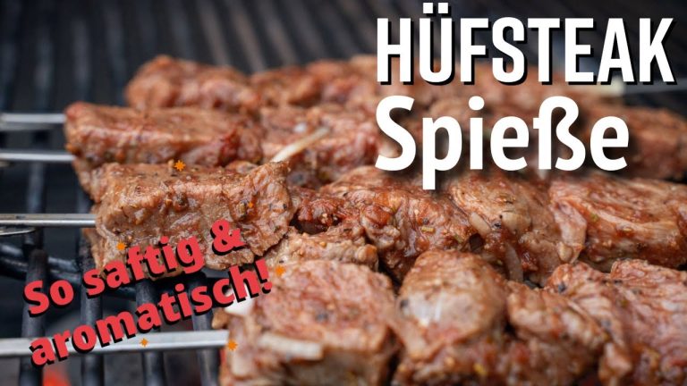 🔥 Zarte Hüftsteak-Spieße vom Grill – So saftig & aromatisch! 🔥