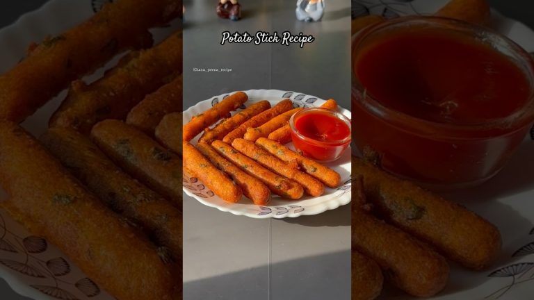Recipe of potato stick 😋 #shorts  #snacks #food #potatosticks