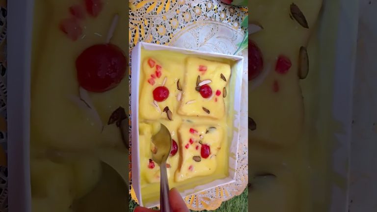 custard desert New recipe ramdan special for you #indianfoodmadeeasy #food bread recipe