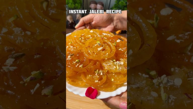 Instant jalebi recipe(holi special)#shorts #jalebi #viral #sweet #shortsfeed #trending #viralshorts