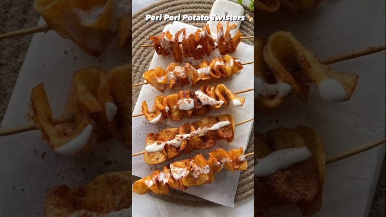 Peri Peri Potato Twister #shorts #snack #periperi #potatotwister #recipe