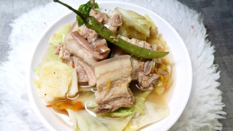 How To Cook Pork Belly With Cabbage Recipe | Quick And Easy | Lee's Kit-Chen