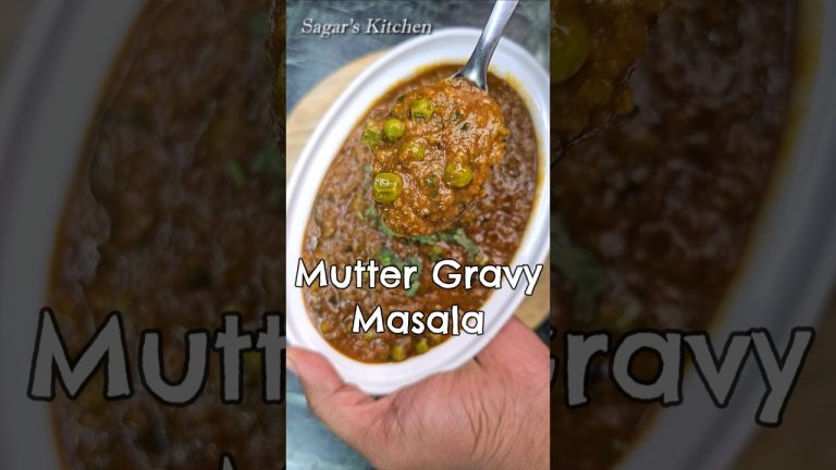Mutter Gravy Masala Recipe #Shorts