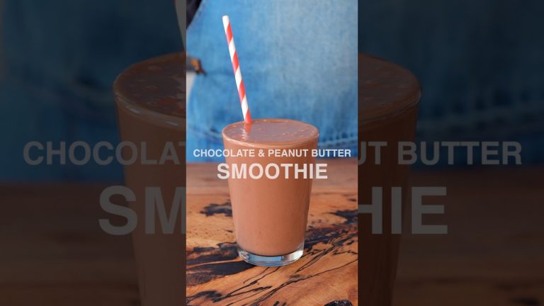 Chocolate and Peanut Butter Smoothie