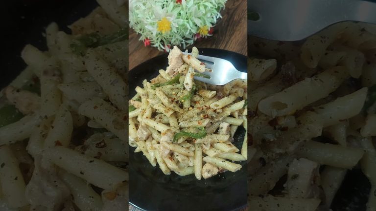 Creamy Chicken Pasta Recipe #shorts #trendingshorts #chickenpasta
