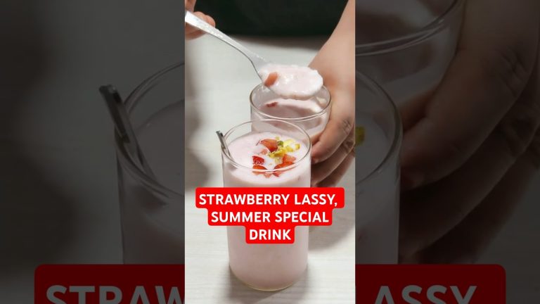 Strawberry Lassi, Summer Special Drink  #lassi #strawberry #juice