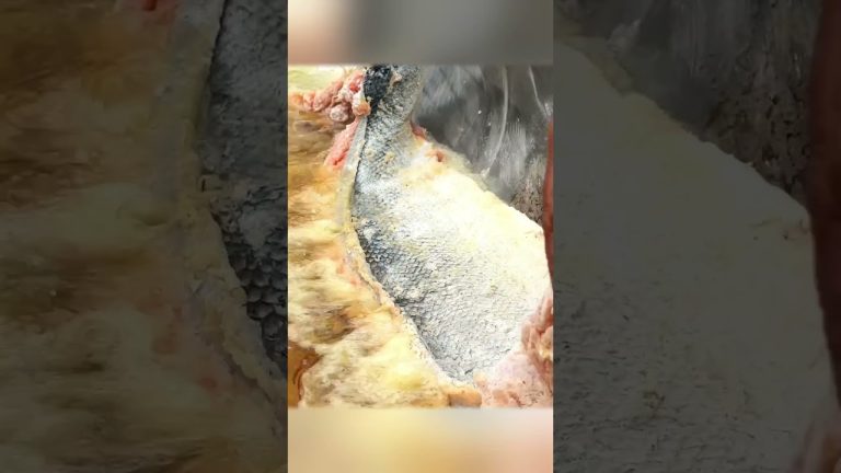 Wild Cooking: Fire-Roasted Fish in a Big Log! 🔥