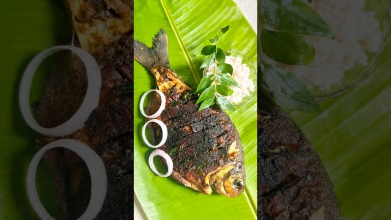 🐠Perfect Pomfret Fish Fry on Tava | Crispy & Flavorful Recipe #pomfretfishfry