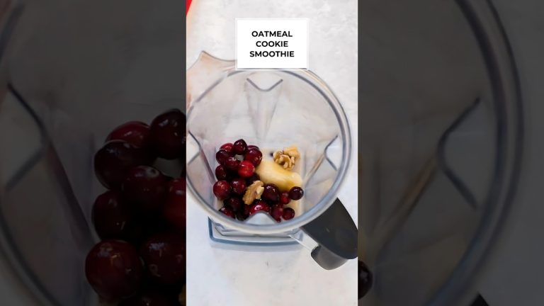Easy Breakfast Idea: Healthy Oatmeal Cookie🤩|Oatmeal Cookie Smoothie #short