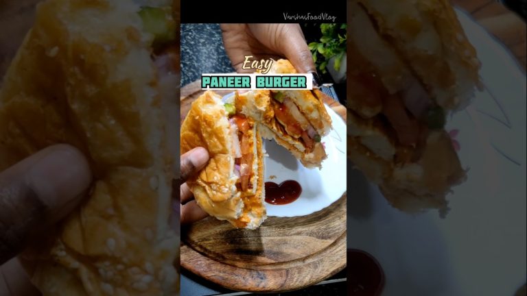 HomeMade paneer Burger💞 #shorts #youtubeshorts