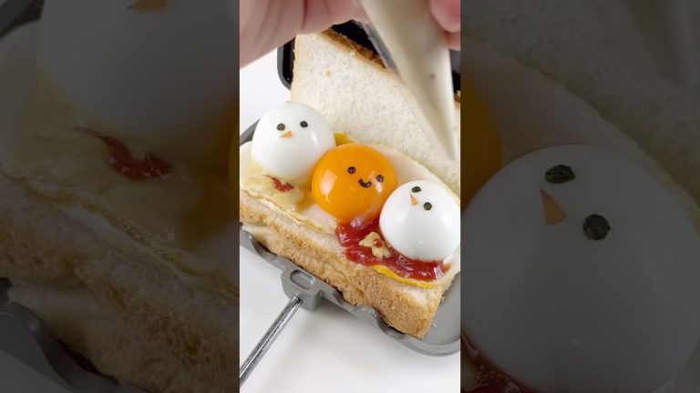 봄이 와서 녹아버린 눈사람 계란 샌드위치 Grilled Egg Sandwich