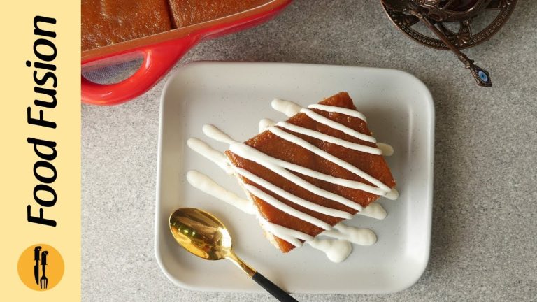 Tres leches cake / Milk Cake Turkish Style  Recipe By Food Fusion