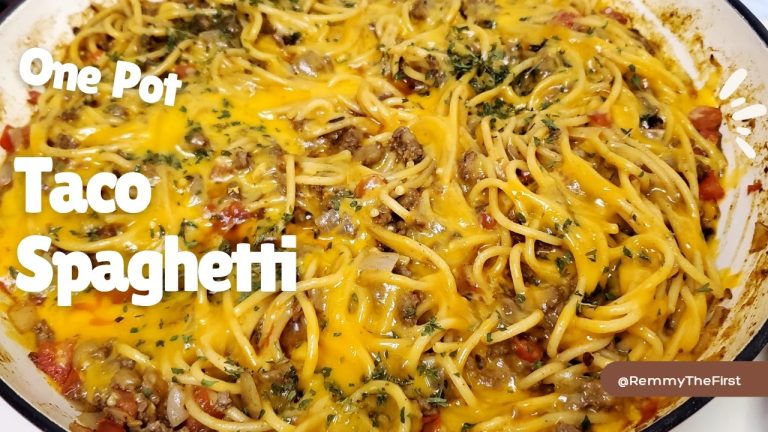 Best One Pot TACO SPAGHETTI | Easy Pasta Recipes