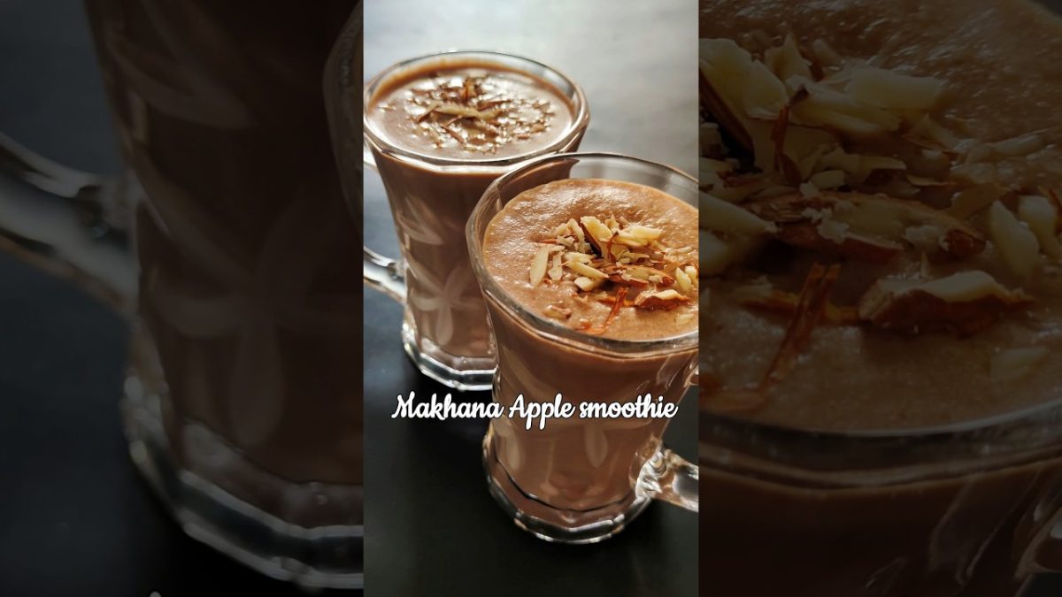 Makhana Apple Smoothie | healthy smoothie #smoothie #recipe #coffee #food #cooking #shorts
