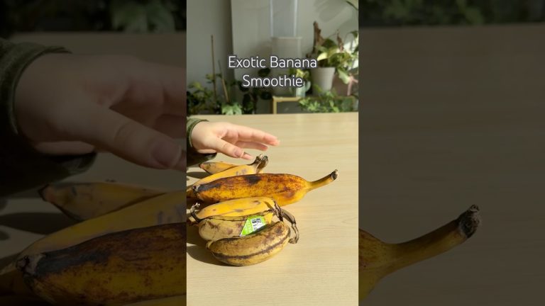 Exotic Banana Smoothie #shorts #food #snack #smoothie #banana #fruit #diy #recipe