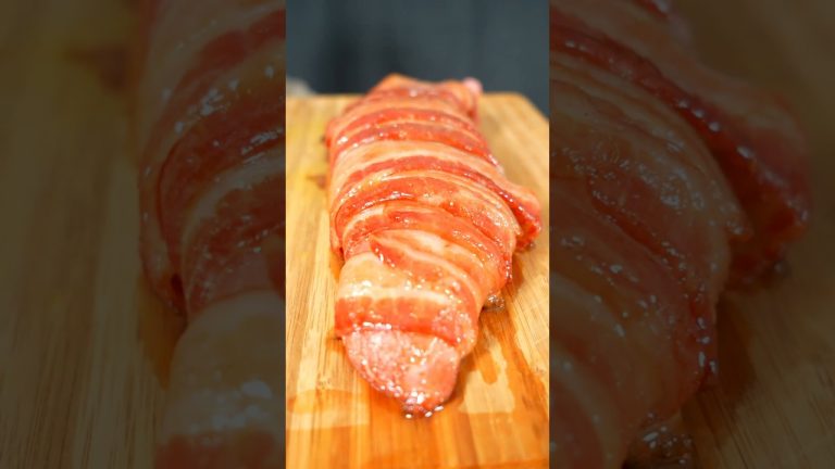 Smoked Hot Honey Bacon Wrapped Pork Tenderloin Recipe