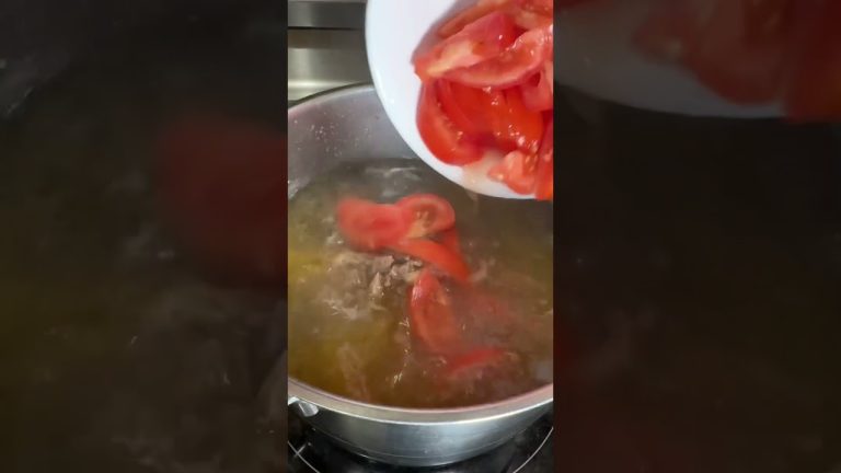 Simple beef soup recipe #shorts