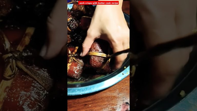 How to crispy pork & butter cook recipe #shortsfeed #shorts #trending #cookrecipe #food #viralshorts