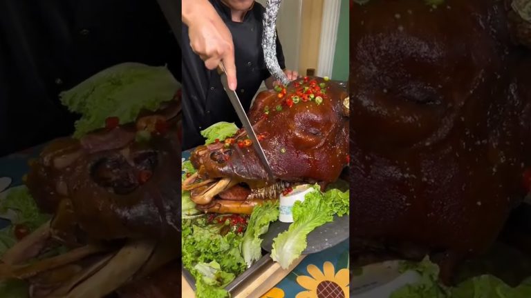 Amazing Delicious Braised Cow Head @juemcookingofficial #shorts