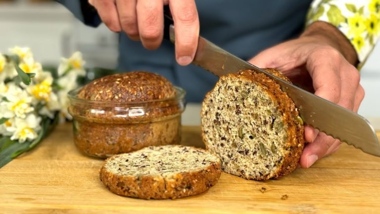 Bread in 5 minutes! Without flour and yeast – healthy, low-calorie and incredibly tasty!