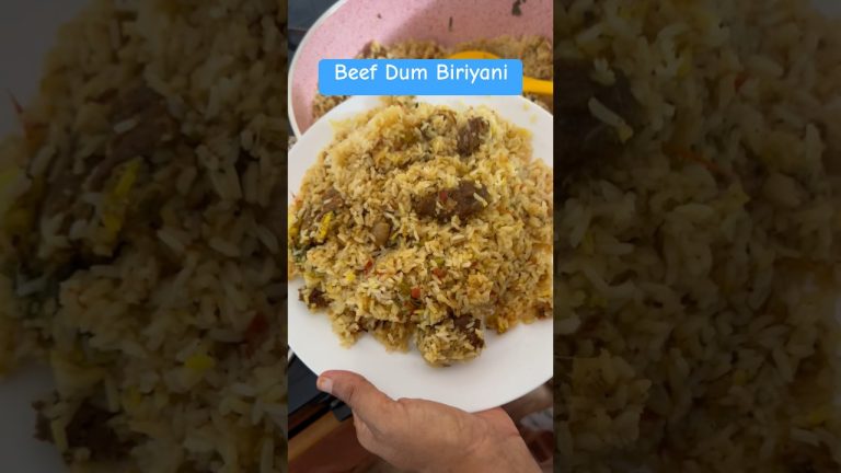 Beef Dum Biriyani| Biriyani Malabar style #biryani #beefbiryani#biriyanishorts
