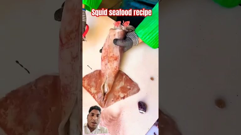 squid lover recipe #octopus #seafishcutting #seafood #fishing #cuttingskils #squid #food #cooking 🐙🐙