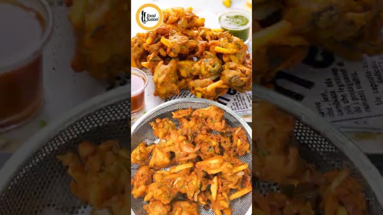 Street Style Crispy Veg Pakora Secret – Recipe by Food Fusion