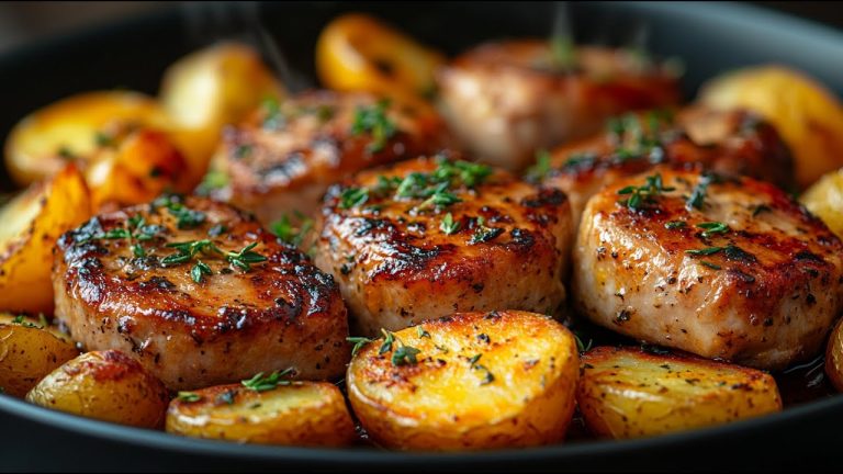 Knusprige Schweinemedaillons mit Honig-Senf-Kruste – Saftig, Würzig & Einfach Lecker