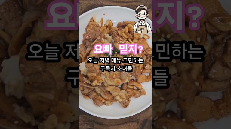 요빠의 삼겹살 덮밥