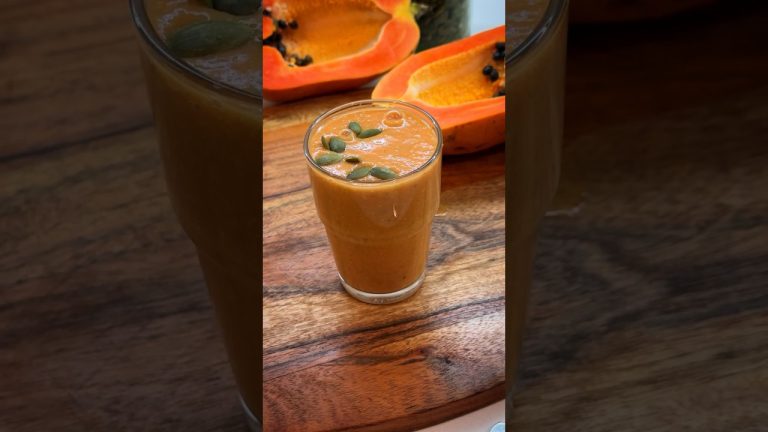 Oats Papaya Smoothie #shorts #trendingshorts#viral #smoothie #rakhisrasoi
