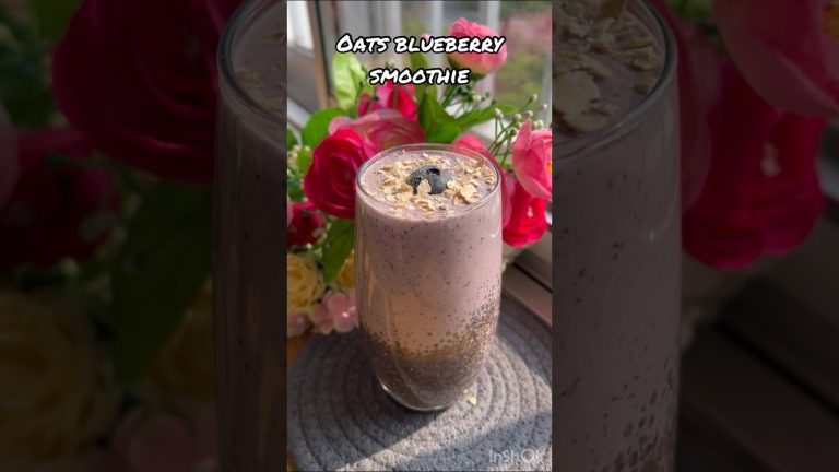Oats blueberry smoothie/ smoothie recipes/ amizhthas diary