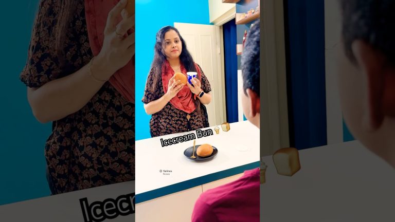 Icecream Bun🍦🍞😋#selinesrecipes #icecream #shorts