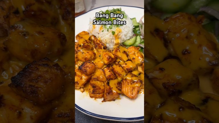Bang Bang Salmon Recipe! #salmon #easyrecipe #cookingshorts #quickdinners #seafoodrecipes