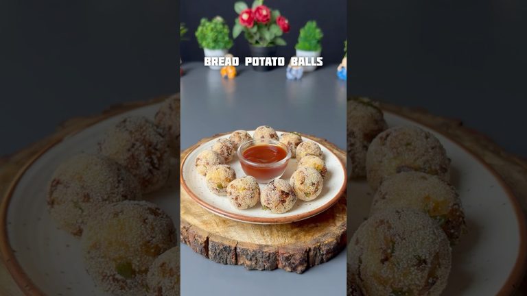 Trending recipe of bread potato balls #shorts #recipe #potato #bread